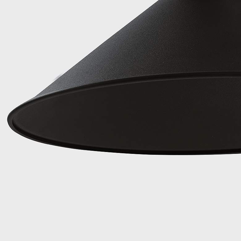 Image 4 Elani 10 1/2" High Textured Black Outdoor Wall Light more views