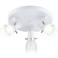 Elanor LED 10" Wide Canopy 3 Light White Track Light Kit