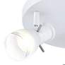 Elanor LED 10" Wide Canopy 3 Light White Track Light Kit