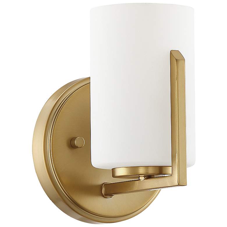 Image 6 Elara 5,25 in. 1 Light Wall Sconce Brushed Gold Finish more views
