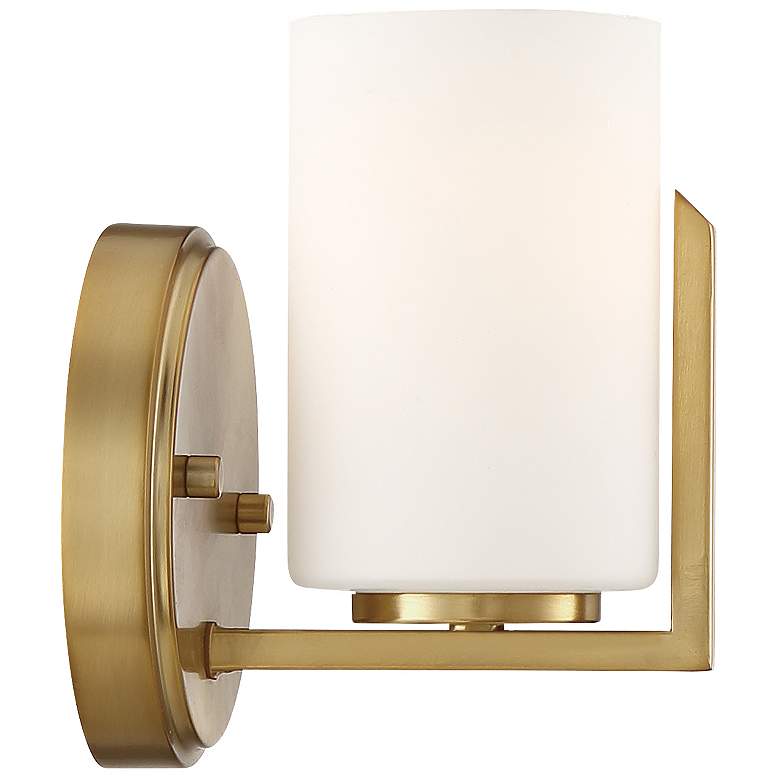 Image 7 Elara 5,25 in. 1 Light Wall Sconce Brushed Gold Finish more views