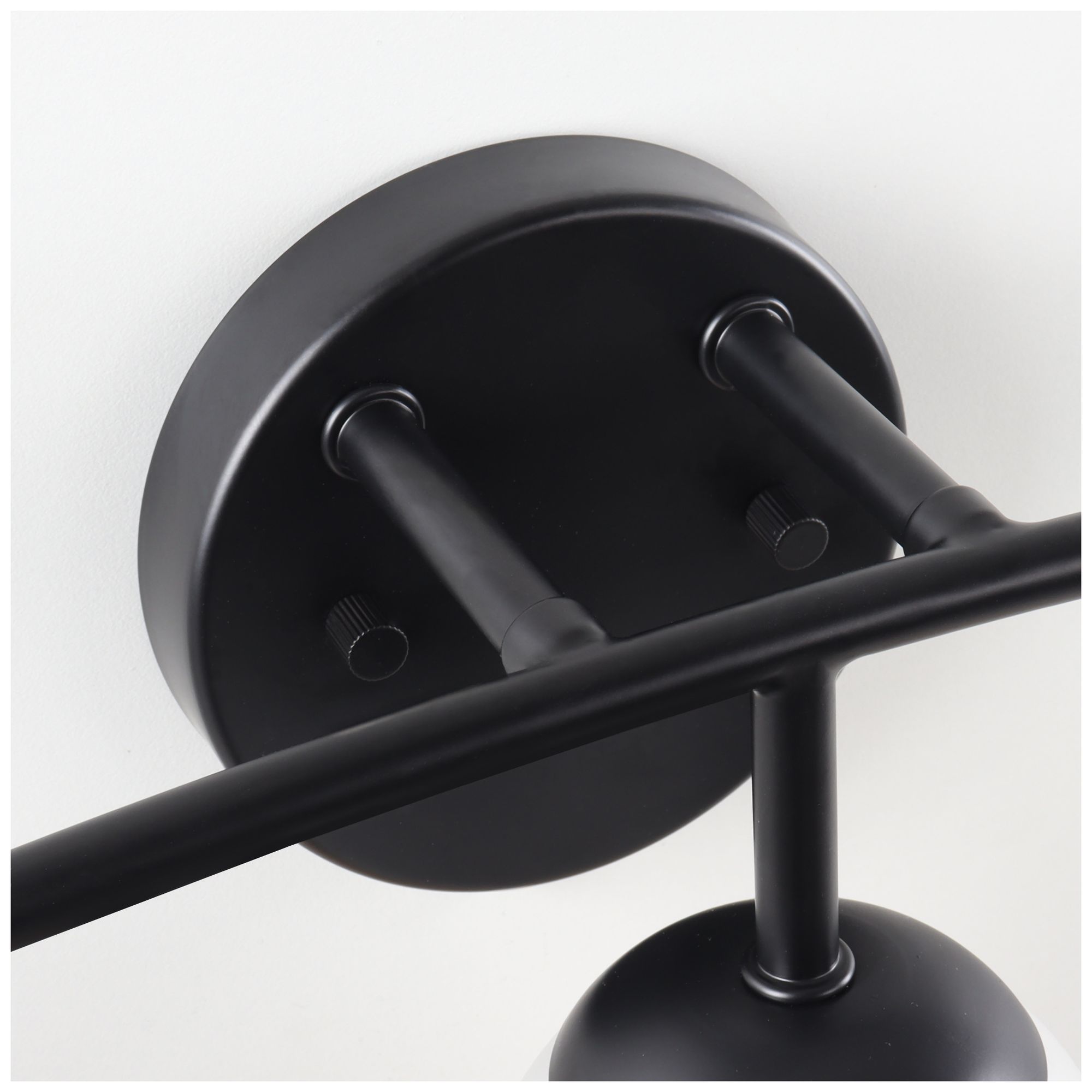 Image 3 Elara Modern Black 23.2" Wide 3-Light Frosted Glass Bathroom Vanity Light more views