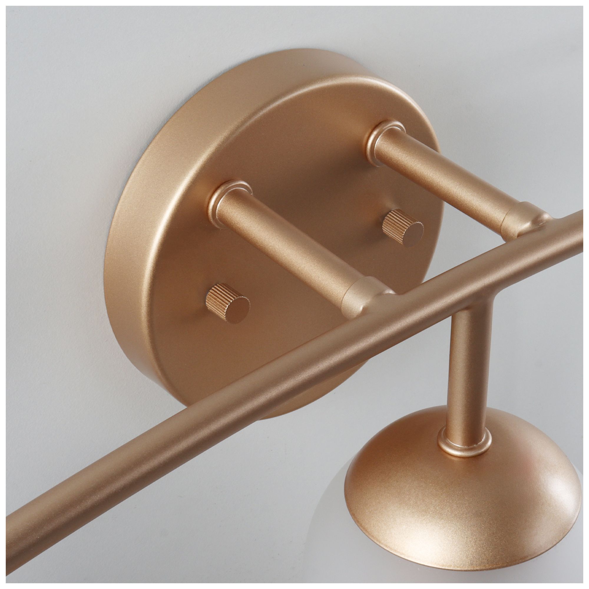 Image 3 Elara Modern Gold 23.2" Wide 3-Light Frosted Glass Bathroom Vanity Light more views