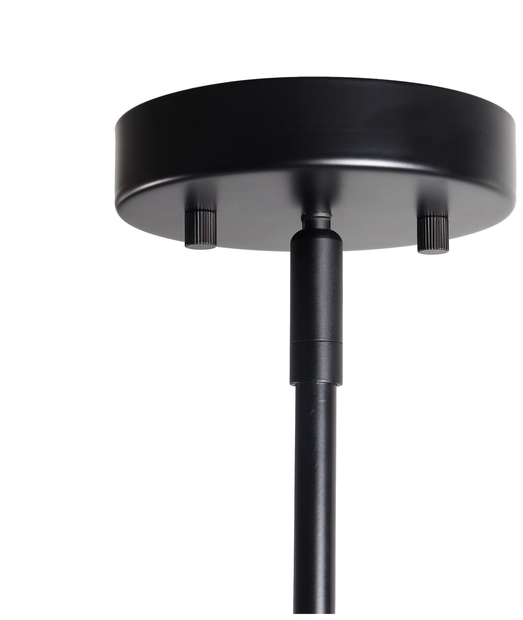 Image 3 Elara Modern Matte Black 32.3" Wide 5-Light Clear Glass Chandelier Pendant more views