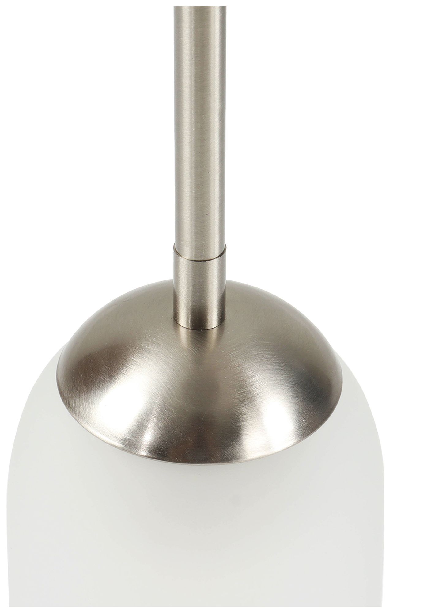 Image 3 Elara Modern Satin Nickel 4.1" Wide 1-Light Frosted Glass Mini Pendant more views