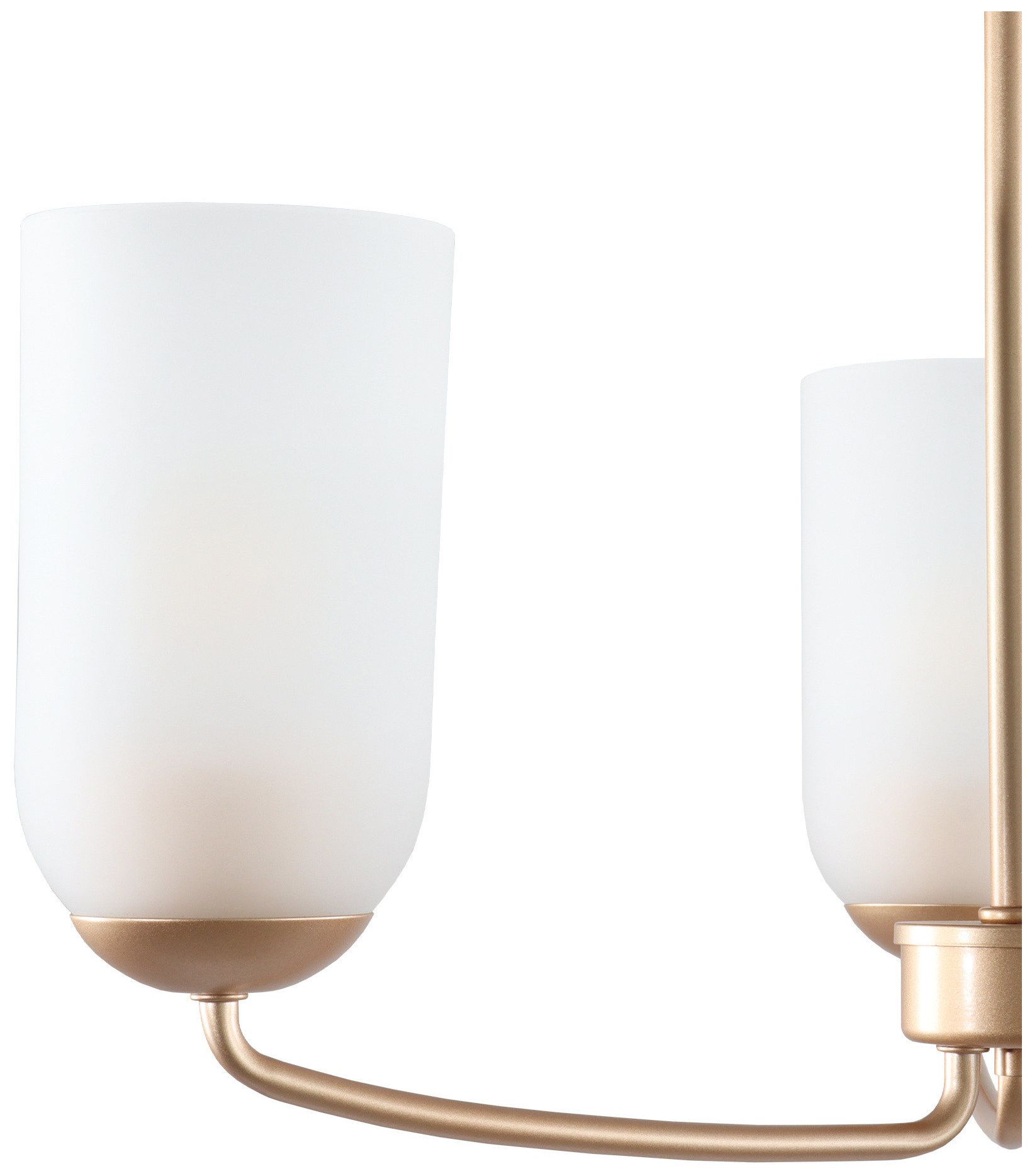 Image 3 Elara Modern Warm Gold 20.9" Wide 3-Light Frosted Glass Chandelier more views