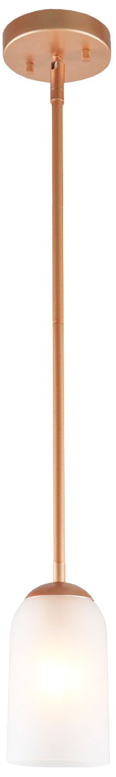 Elara Modern Warm Gold 4.1" Wide 1-Light Frosted Glass Mini Pendant Light
