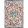 Thumbnail1 of Elaziz ELZ-2359 7'10"x10'3" Rose Navy Oriental Area Rug