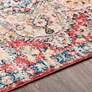 Thumbnail3 of Elaziz ELZ-2359 7'10"x10'3" Rose Navy Oriental Area Rug more views