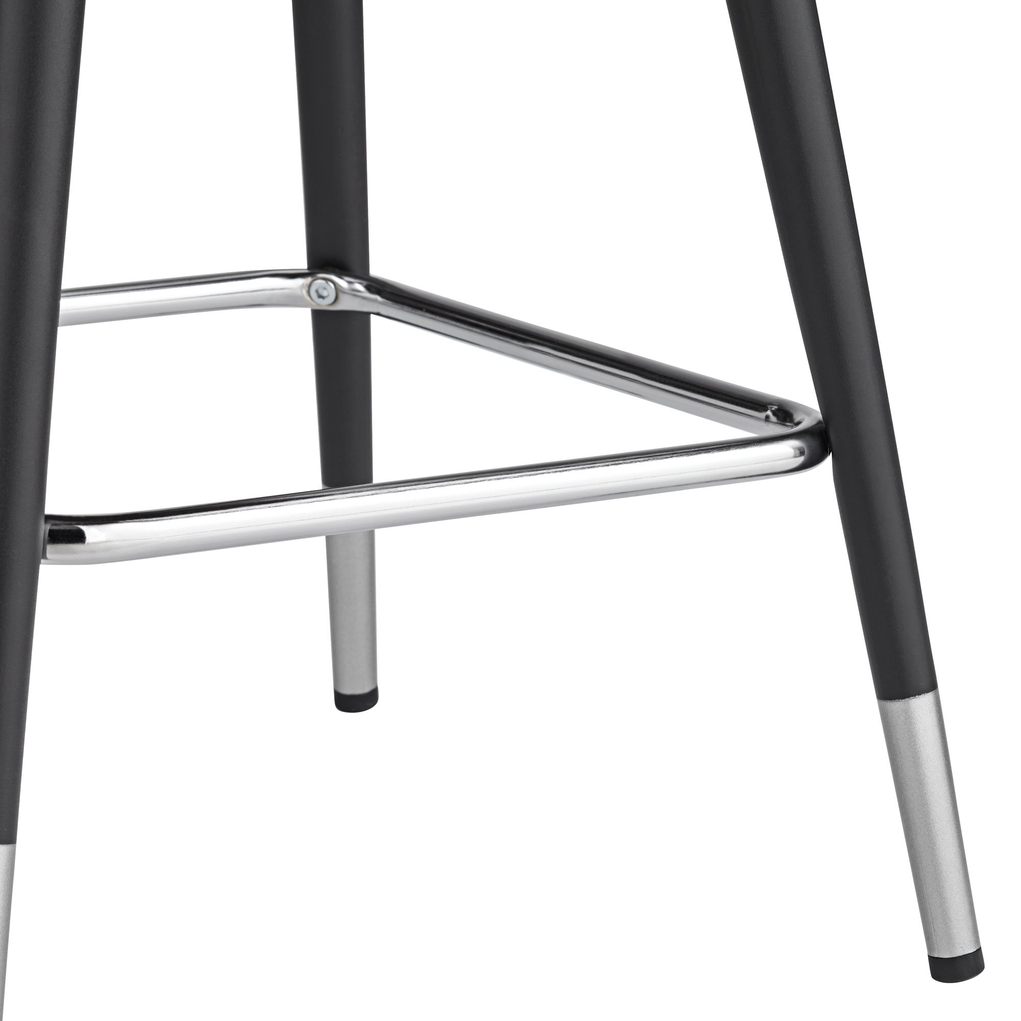 Image 6 Elba 27 3/4" Gray Velvet with Black Piping Counter Stools Set of 2 more views