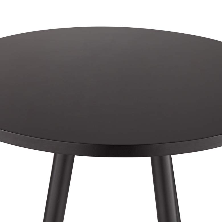 Image 4 Elba 40 1/2" High Black and Chrome Pub Table more views