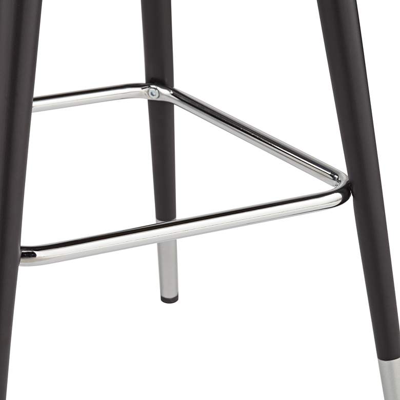 Image 5 Elba 40 1/2" High Black and Chrome Pub Table more views
