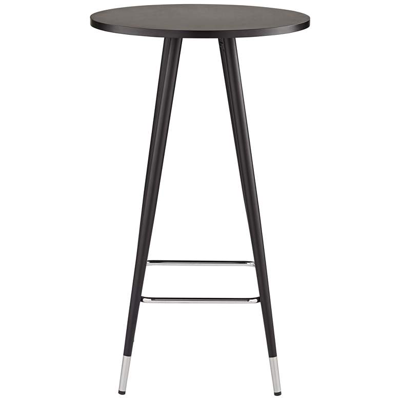 Image 6 Elba 40 1/2" High Black and Chrome Pub Table more views