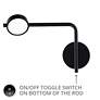 5_Elbo 9.25"H x 14.38"W 1-Light Reading Light in Black more views