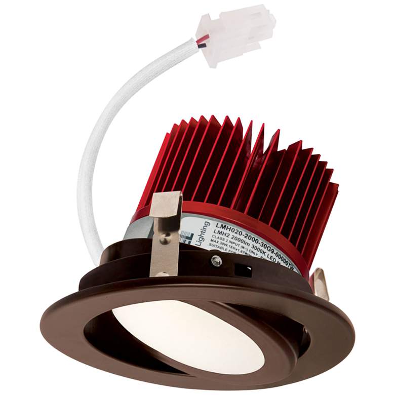 Image 1 Elco 4 inch Bronze LED Adjustable Recessed Light Trim