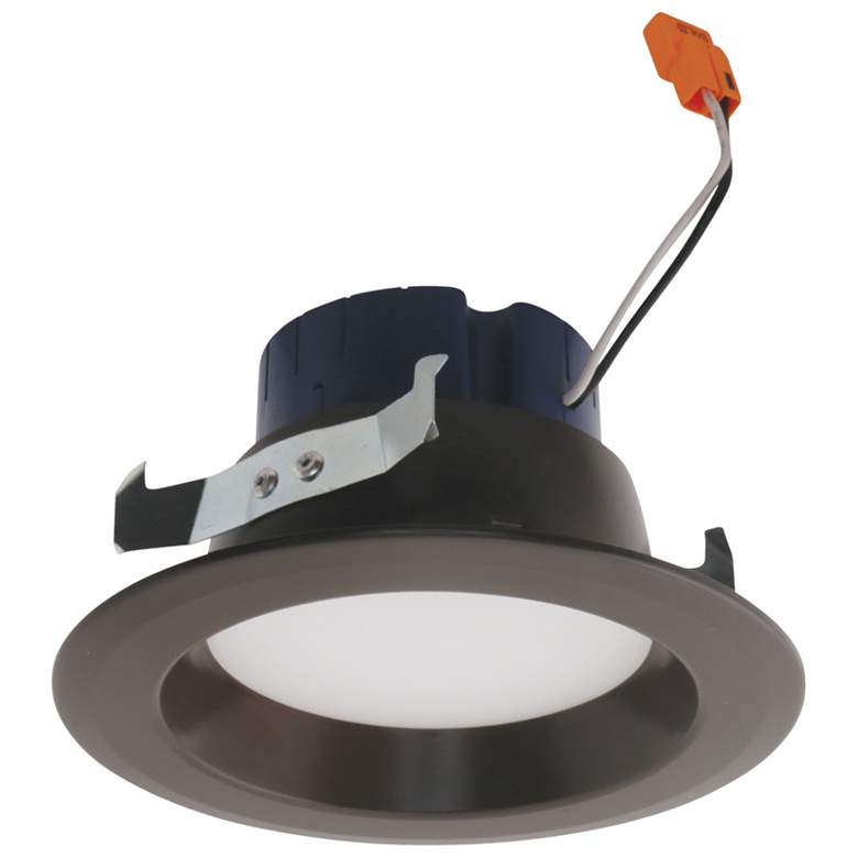 Image 1 Elco 4" Bronze LED Reflector Insert Recessed Trim
