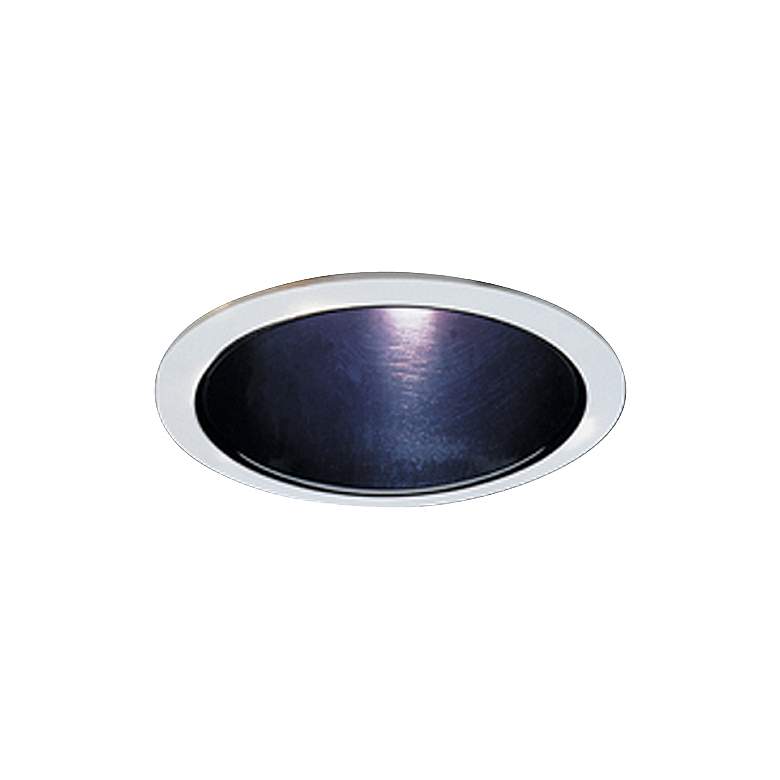 Image 1 Elco 5 inch Black with White Ring Reflector Recessed Light Trim
