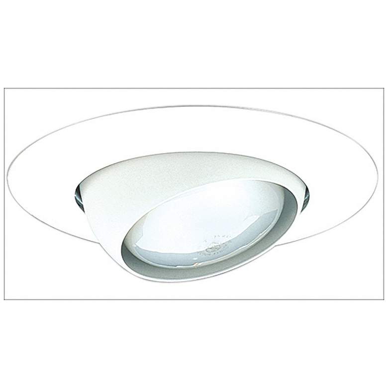 Image 1 Elco 5 inch White Eyeball Recessed Light Trim with Ring