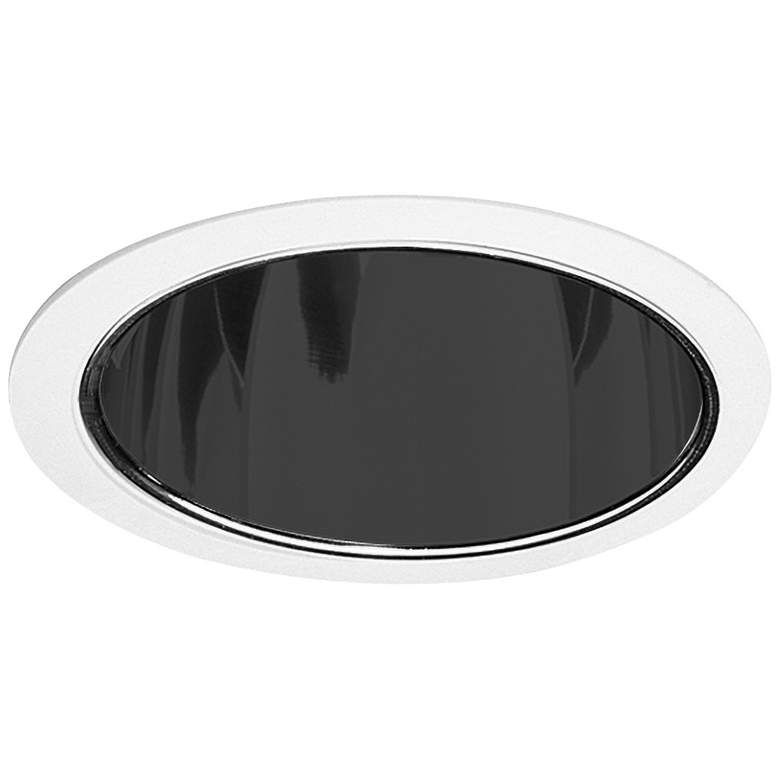 Image 1 Elco 6" Line Voltage Blanc Black Baffle Recessed Light Trim