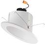 Elco 6" White Sloped 5 Colors Ceiling LED Inserts Reflector Downlight