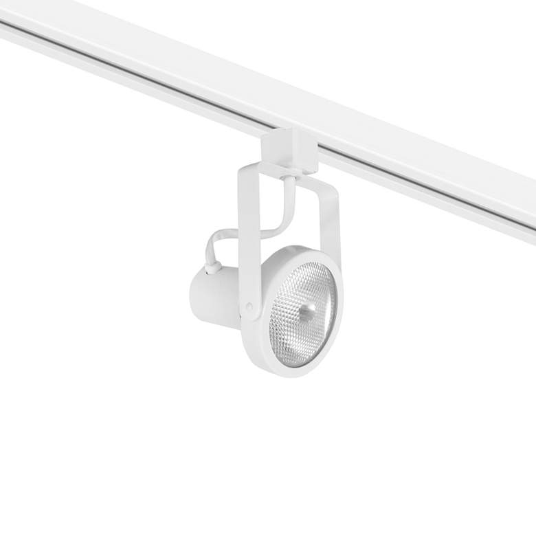 Image 1 Elco Anacapa 1-Light White Gimbal Ring PAR30 Track Fixture