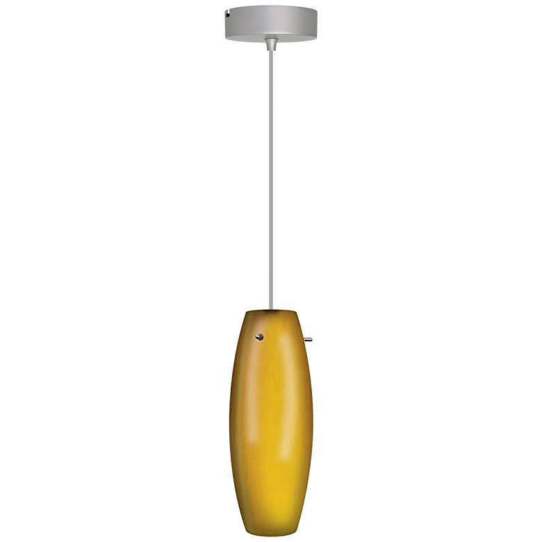 Image 1 Elco Barrel 3 3/4" Wide Autumn Glass Freejack Mini Pendant