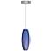 Elco Barrel 3 3/4" Wide Cobalt Glass Freejack Mini Pendant