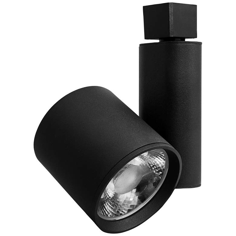 Image 1 Elco LED Gordian Black Cylinder 40 Watt 3000K Track Head