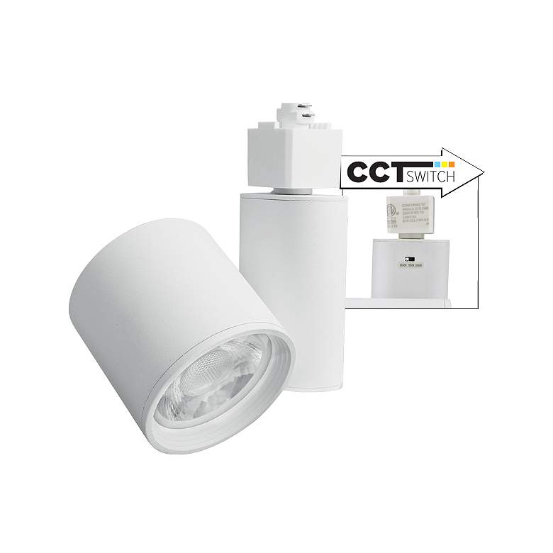 Image 2 Elco LED Gordian White Cylinder 30/35/40K 20W Track Head more views