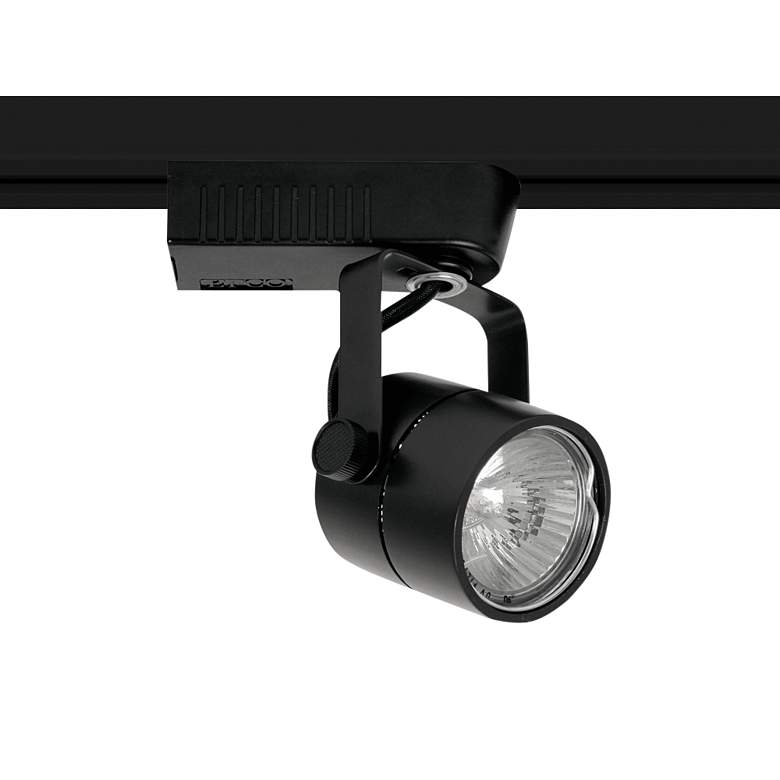 Image 1 Elco Melendy 1-Light Black Electronic Low Voltage Cylinder Track Fixture