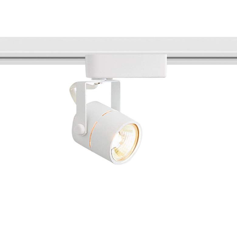 Elco Melendy 1-Light White Electronic Low Voltage Cylinder Track Fixture