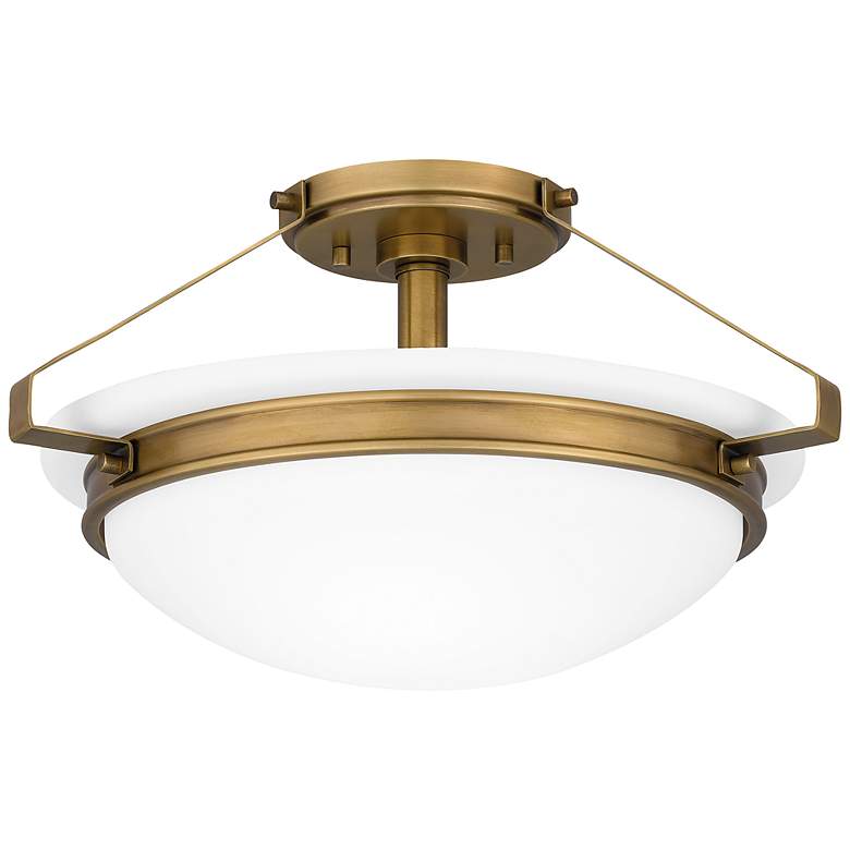 Image 3 Elderwood 15" Wide Weathered Brass Ceiling Light