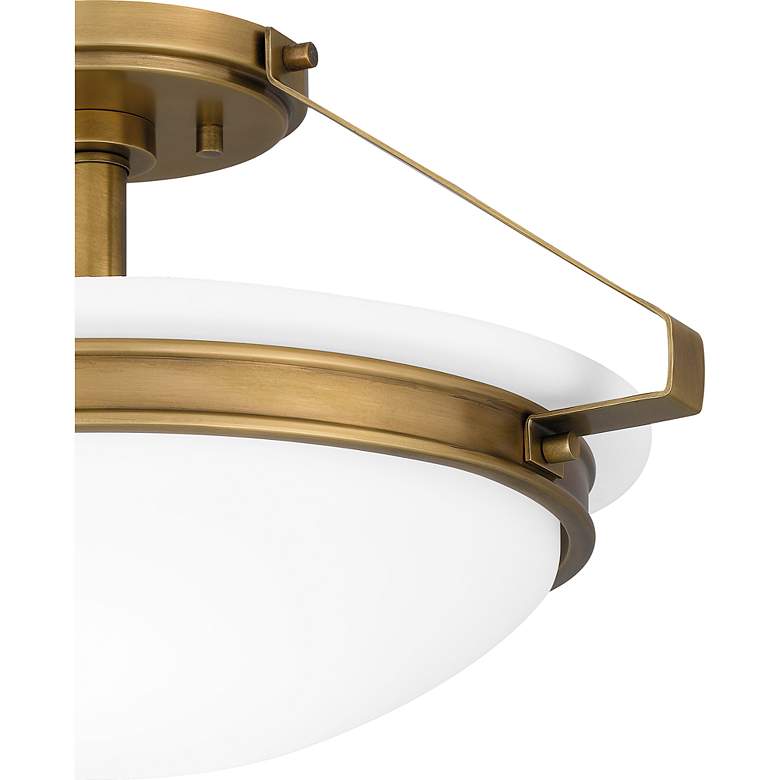 Image 7 Elderwood 15" Wide Weathered Brass Ceiling Light more views