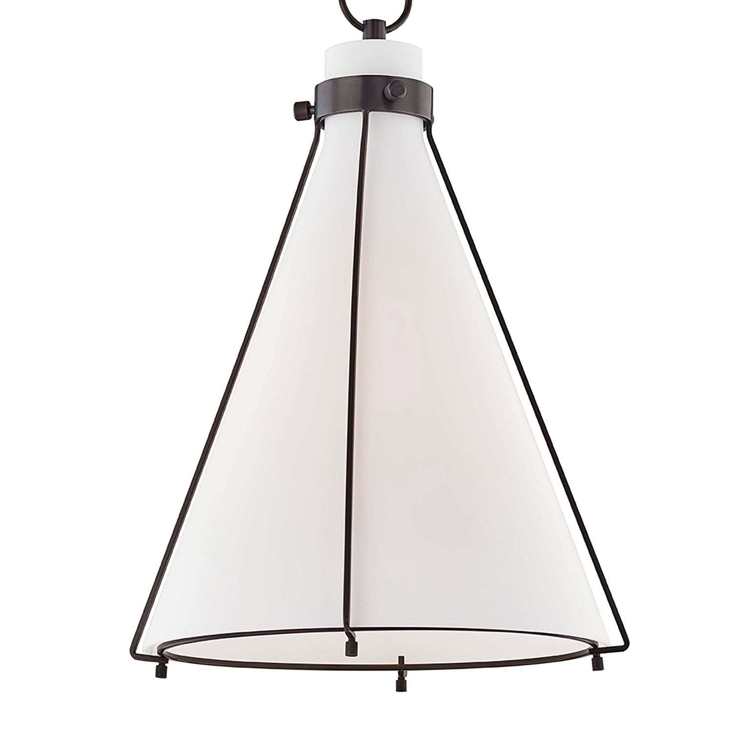 Image 2 Eldridge 15 1/2" Wide Old Bronze Conical Pendant Light more views