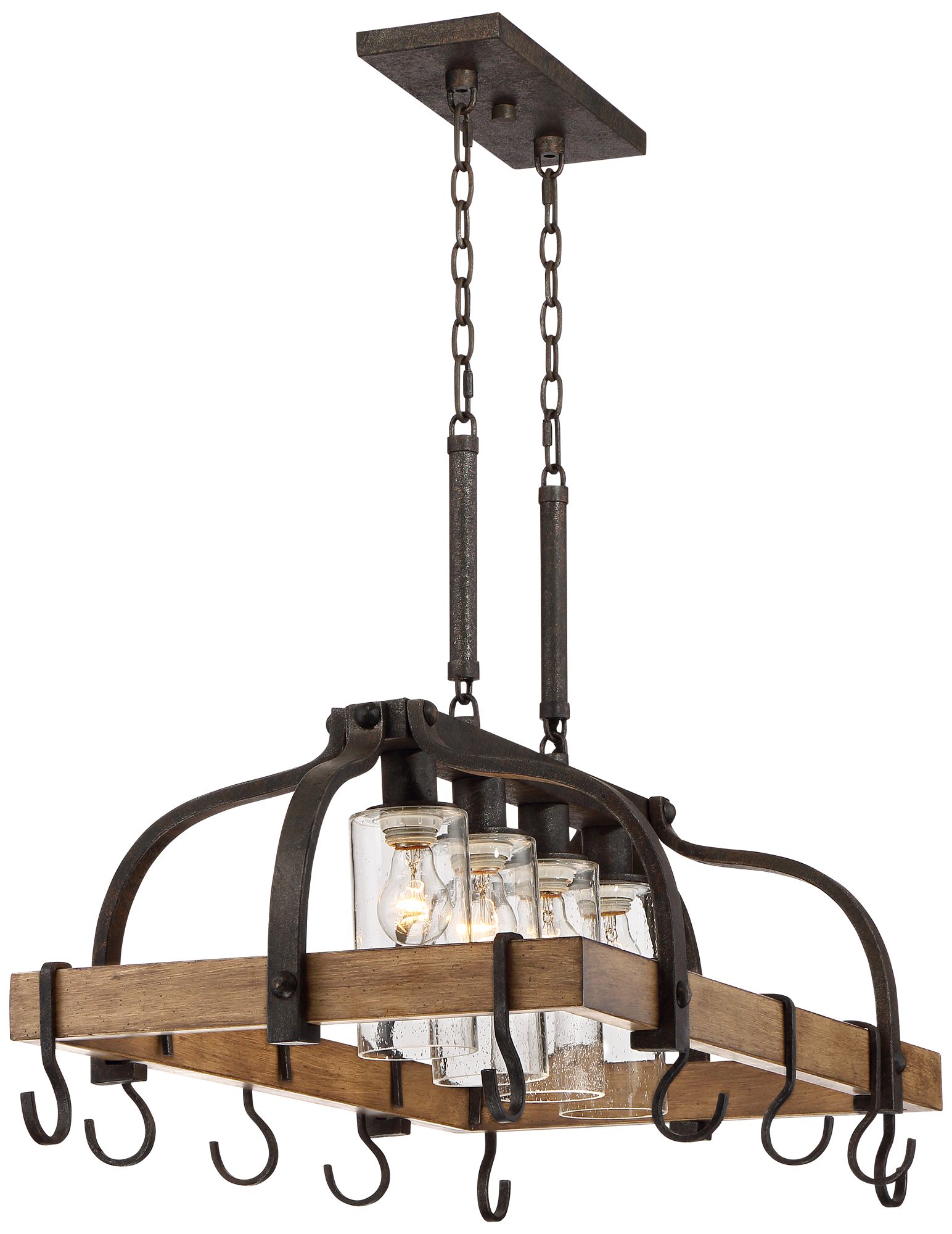 eldridge pot rack chandelier