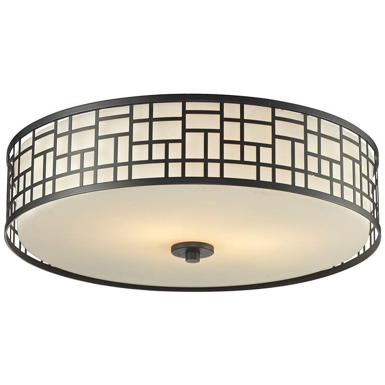 Image 1 Elea by Z-Lite Bronze 3 Light Flush Mount