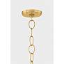6_Eleanor 20" Wide Aged Brass and Natural Cotton Pendant Light more views
