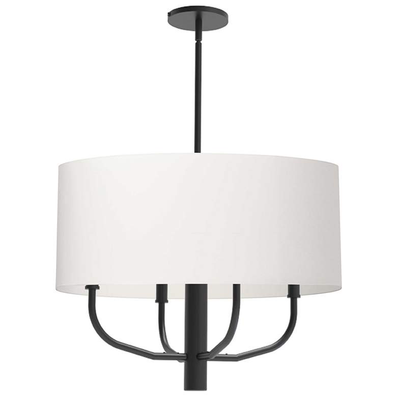 Image 1 Eleanor 22" Wide 4 Light Matte Black Chandelier