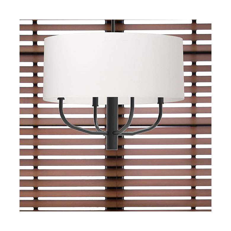 Image 1 Eleanor 22" Wide 4 Light Matte Black Chandelier