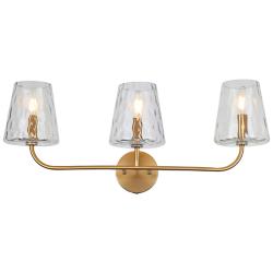 Eleanor 26" Wide Aged Brass 3-Light Vanity Bath Light