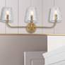 1_Eleanor 26" Wide Aged Brass 3-Light Vanity Bath Light