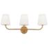 Eleanor 26" Wide Aged Brass 3-Light Vanity Bath Light