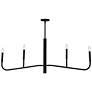 2_Eleanor 48" Wide Matte Black 4-Light Horizontal Chandelier
