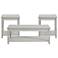 Eleanor Off-White Wood 3-Piece Occasional Table Set