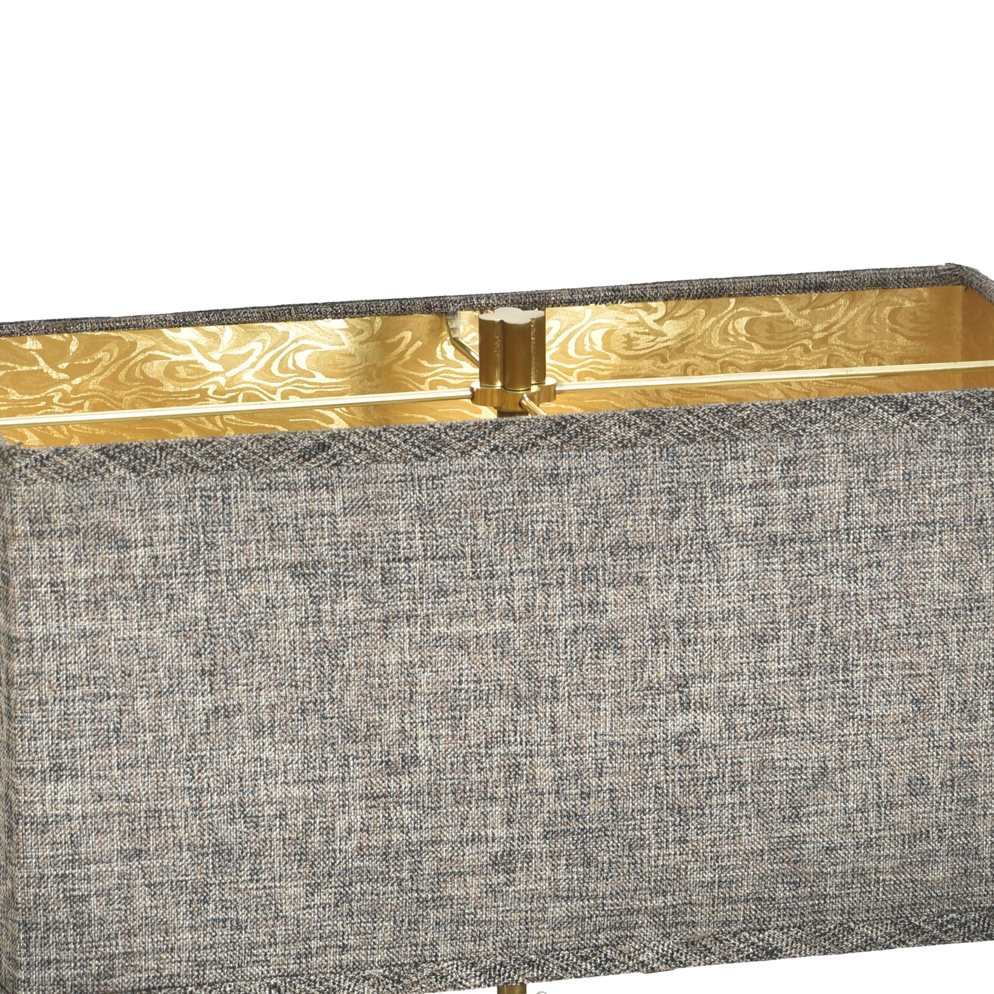 Image 6 Eleanora 17" High Polished Brass Rectangular Table Lamp more views