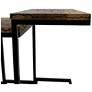 5_Electra 3 Piece Nesting Table Set - Electrified Wood - Black Iron more views