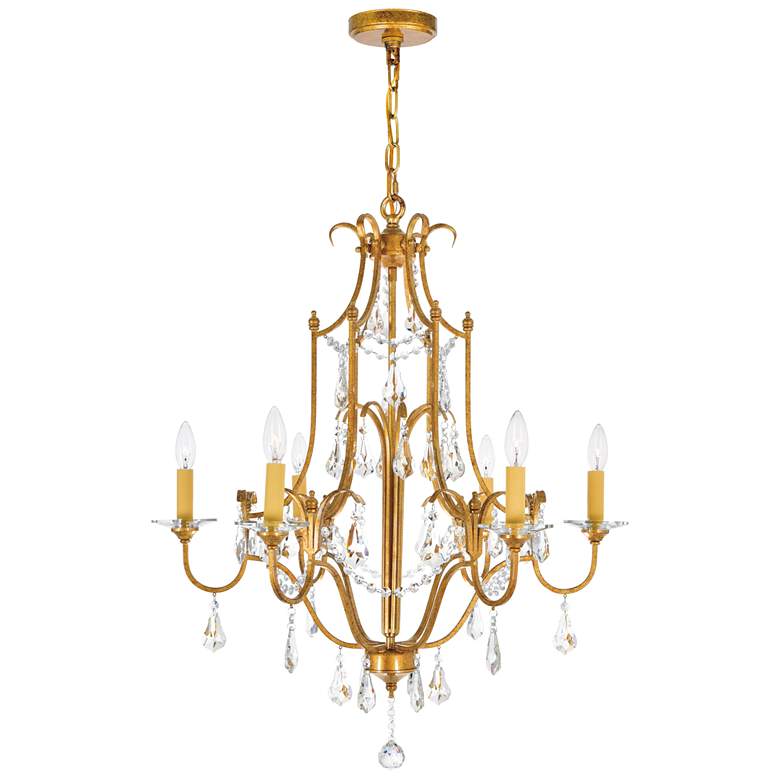 Image 1 Electra 6 Light Up Chandelier With Oxidized Bronze Finish