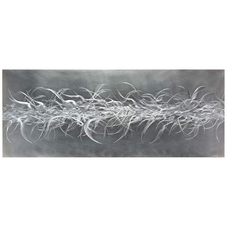 Image 1 Electric Fields V2 Composition 48 inch Wide Metal Wall Art