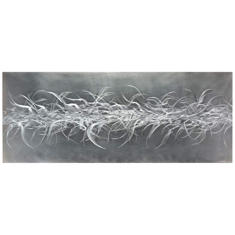Image 1 Electric Fields V2 Composition 48" Wide Metal Wall Art