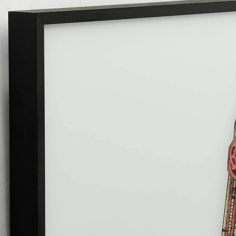 Image 3 Electric Guitar 24" Square Framed Printed Art Glass Wall Art more views